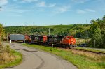 CN 403 with 8961 & 2274 passes the former site of St-Fabien station